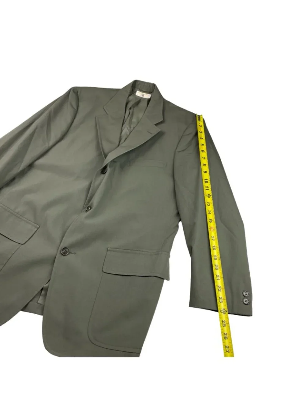 VTG Brooks Brothers Men’s 100% Cotton 3/2 Roll Chino Blazer Green • USA • 42R